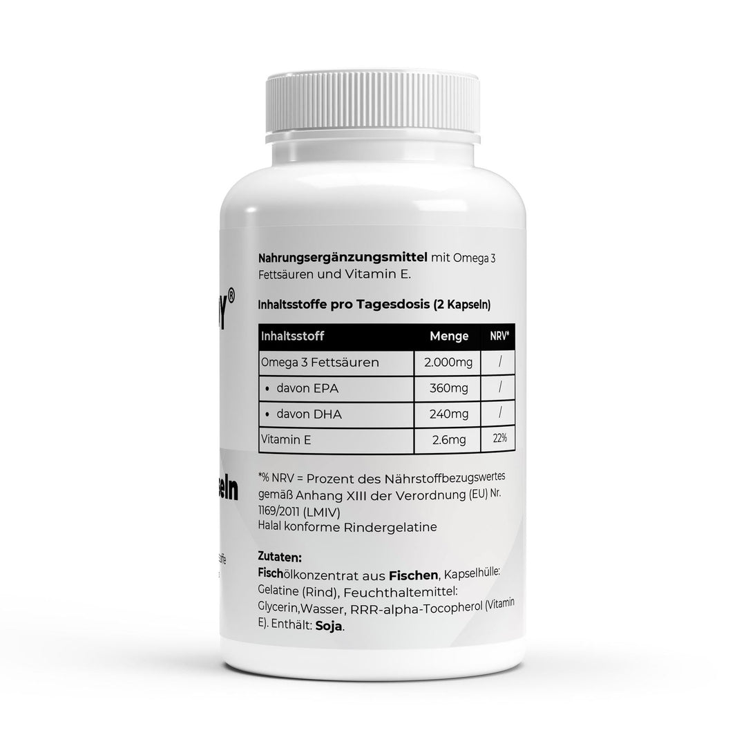 Omega 3 Triglyceride (Halal Gelatine) - 140 Softgels - MRM - BODY