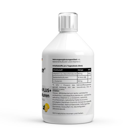 Vita Balance PLUS+ Bakterienkulturen - 33 vegane Lemon Shots - 500ml - MRM - BODY