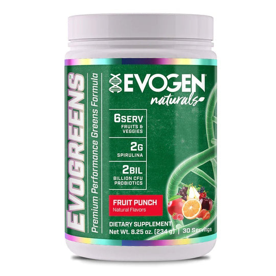 EVOGEN Evogreens Naturals - Fruit Punch ( 30 Portionen) - MRM - BODY