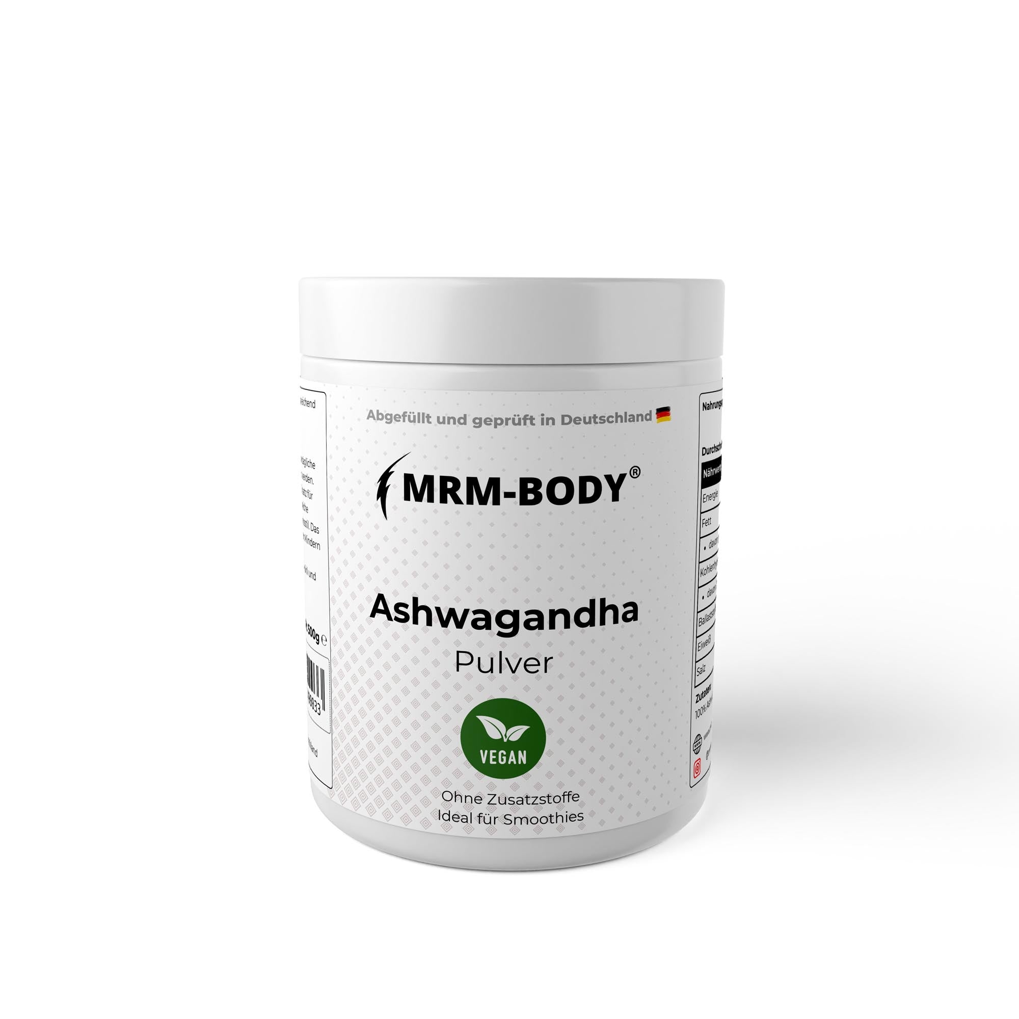 Ashwagandha Pulver - 500g - MRM - BODY