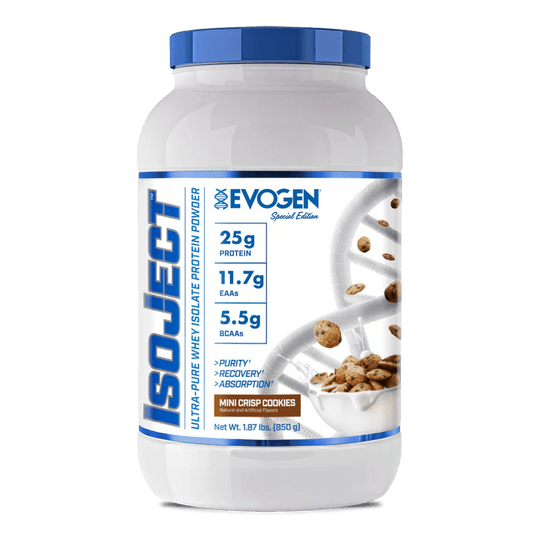 EVOGEN ISOJECT ca. 1 KG - Mini Crisp Cookies ( 25 Portionen ) - MRM - BODY