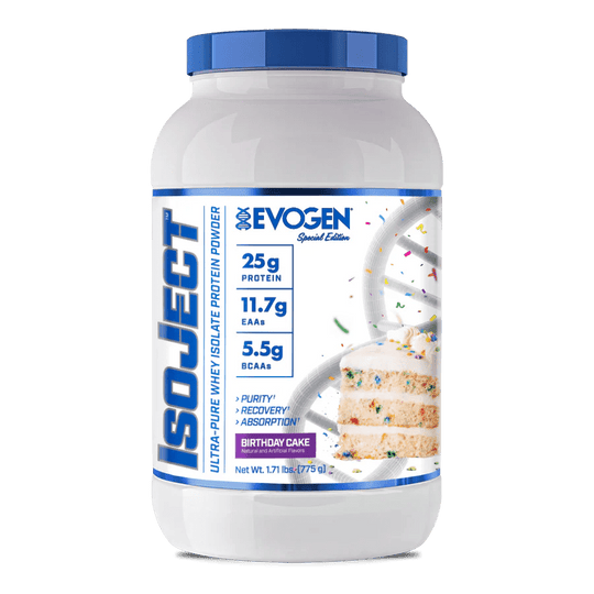 EVOGEN ISOJECT ca. 1 KG - Birthday Cake ( 25 Portionen ) - MRM - BODY