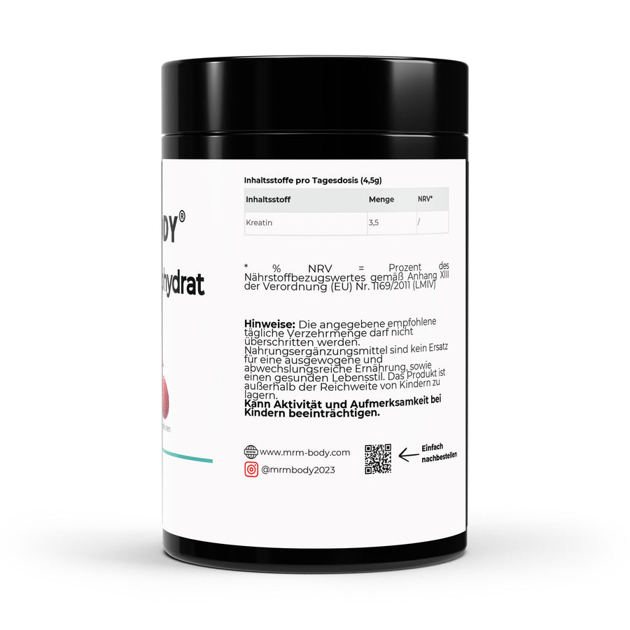 Créatine monohydrate framboise - 500 g - MRM - BODY