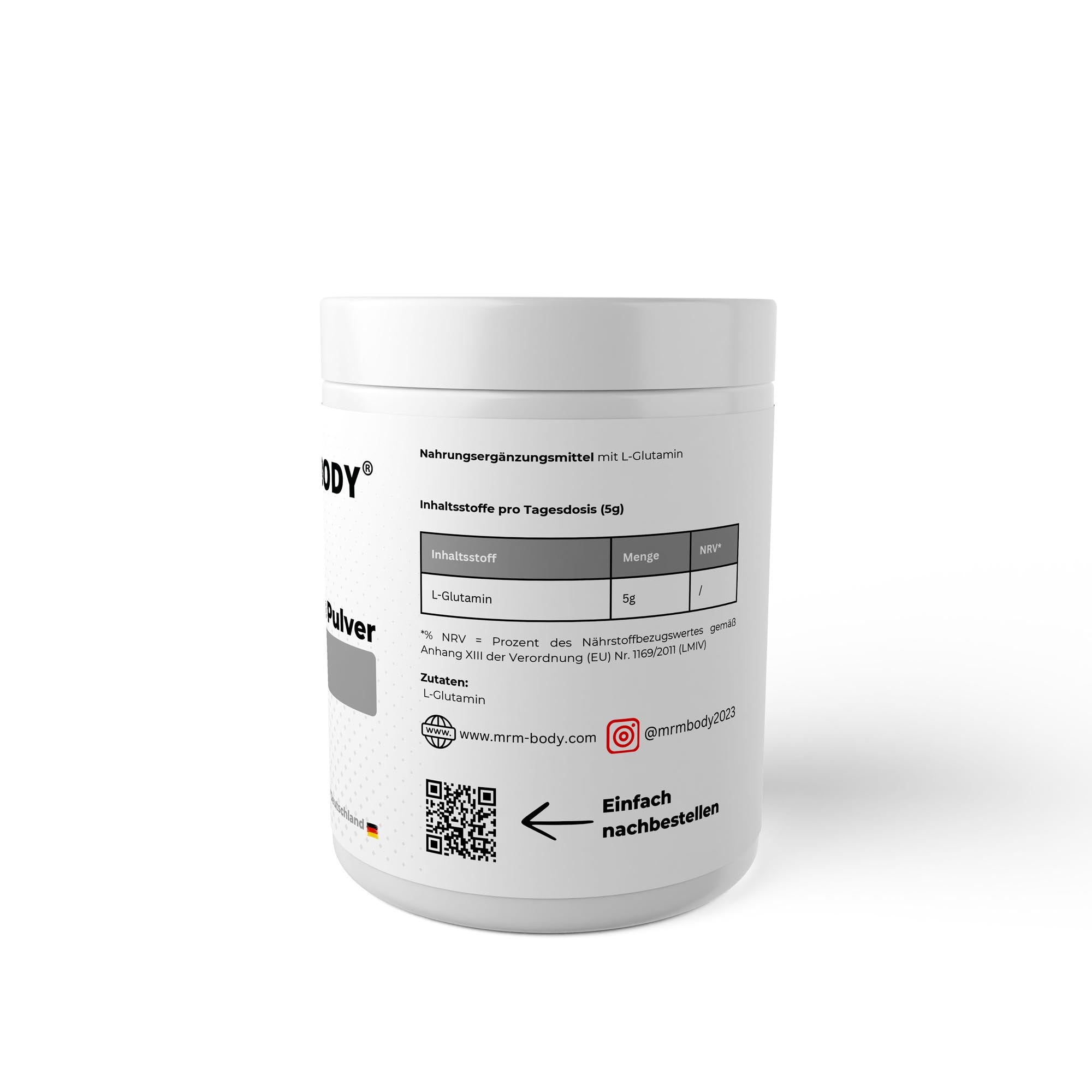 L - Glutamin Pulver - 500g - MRM - BODY