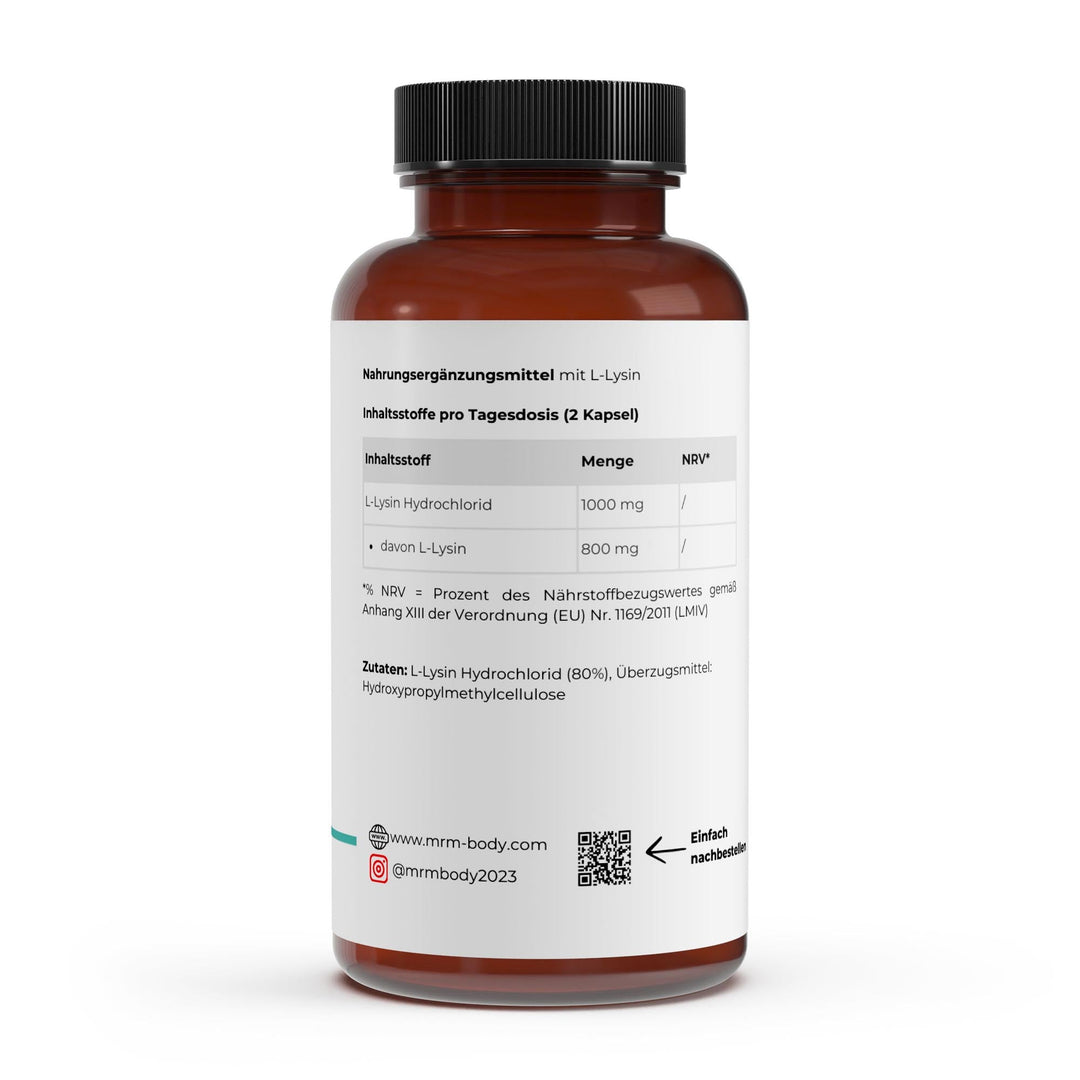 L - Lysin - 100 Kapseln - MRM - BODY