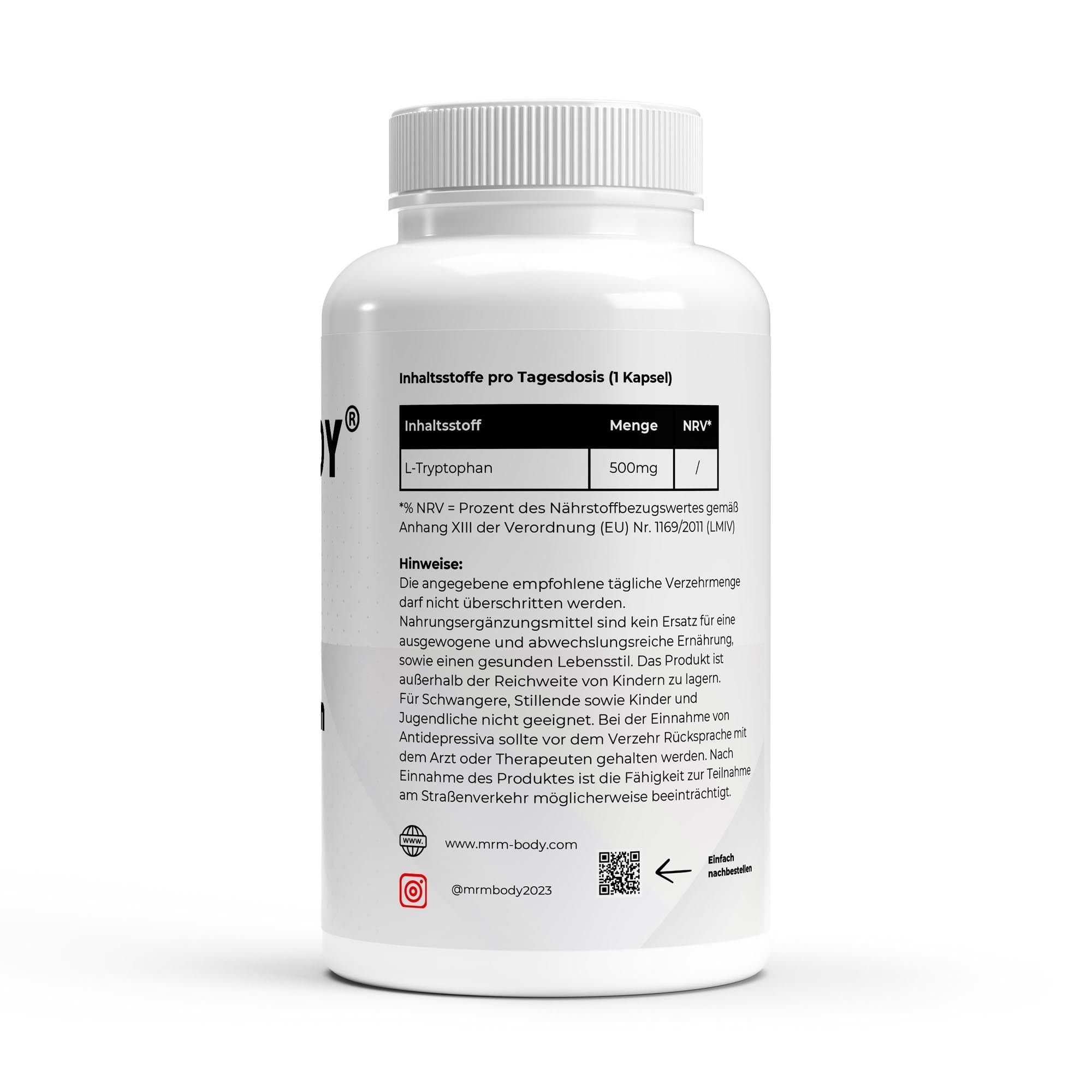 L - Tryptophan - 90 Kapseln - MRM - BODY