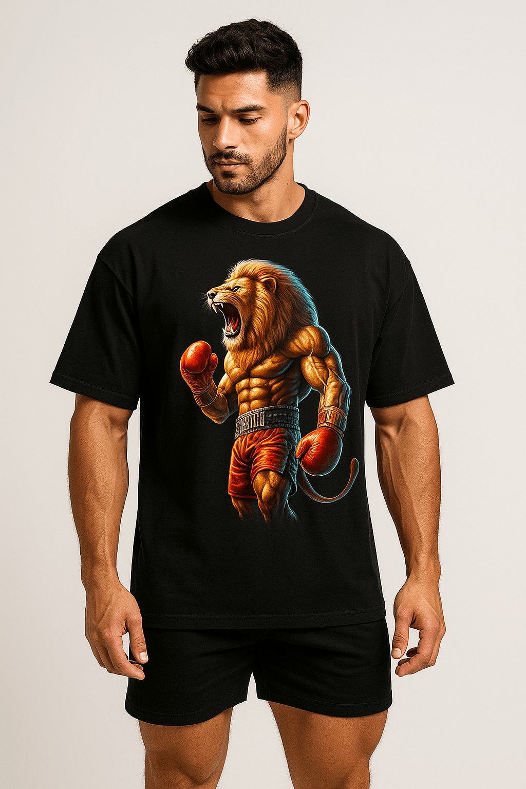 MRM - BODY Boxing Lion Oversized Shirt - XS - MRM - BODY