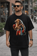 MRM-BODY Boxing Lion Oversized Shirt