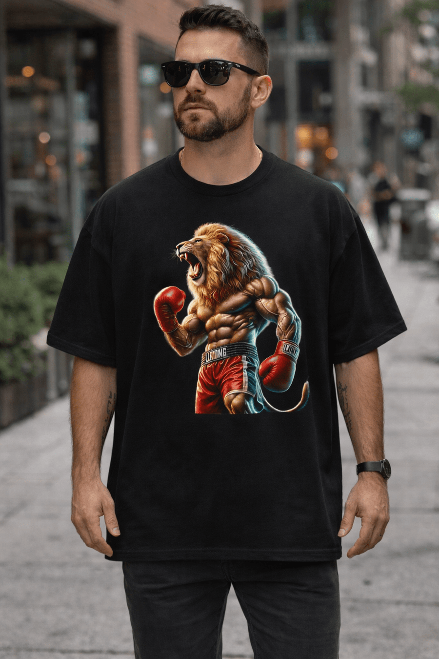 MRM - BODY Boxing Lion Oversized Shirt - XS - MRM - BODY