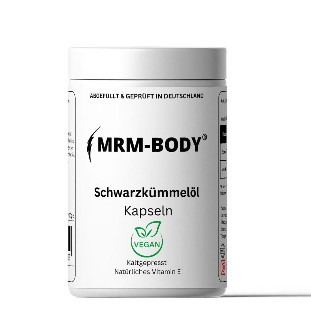 Schwarzkümmelöl Kapseln - Kaltgepresst - MRM - BODY