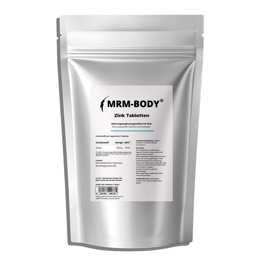 Zink Bisglycinat 25mg - 500 Tabletten - MRM - BODY