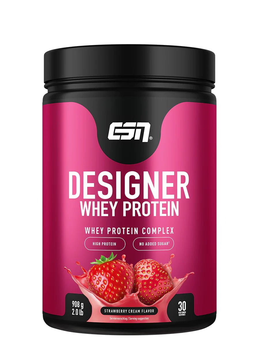 ESN Designer Whey 908g Dose - Strawberry Cream - MRM - BODY