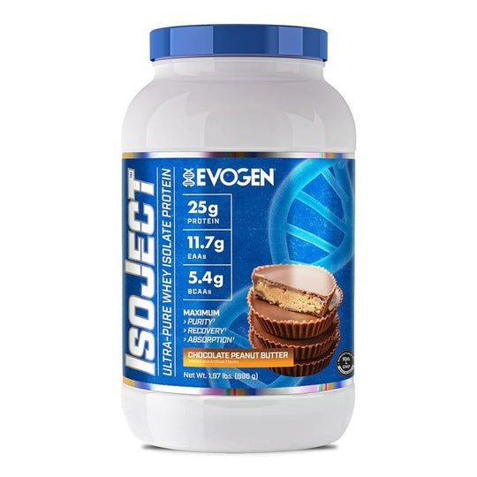 EVOGEN ISOJECT ca. 1 KG - Chocolate Peanut Butter ( 28 Portionen ) - MRM - BODY