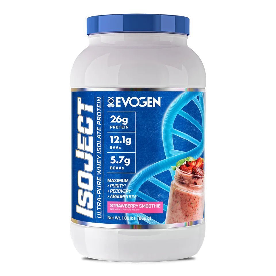 EVOGEN ISOJECT ca. 1 KG - Strawberry Smothie ( 26 Portionen ) - MRM - BODY