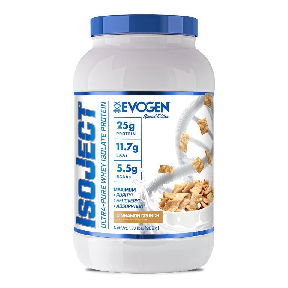 EVOGEN ISOJECT ca. 1 KG - Cinnamon Crunch ( 26 Portionen ) - MRM - BODY