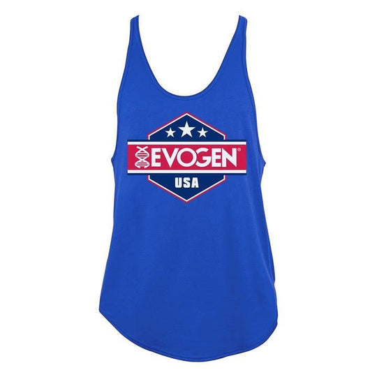 EVOGEN SCRIPT STRINGER - Evogen USA bar & Shield - Royal Blue - MRM - BODY