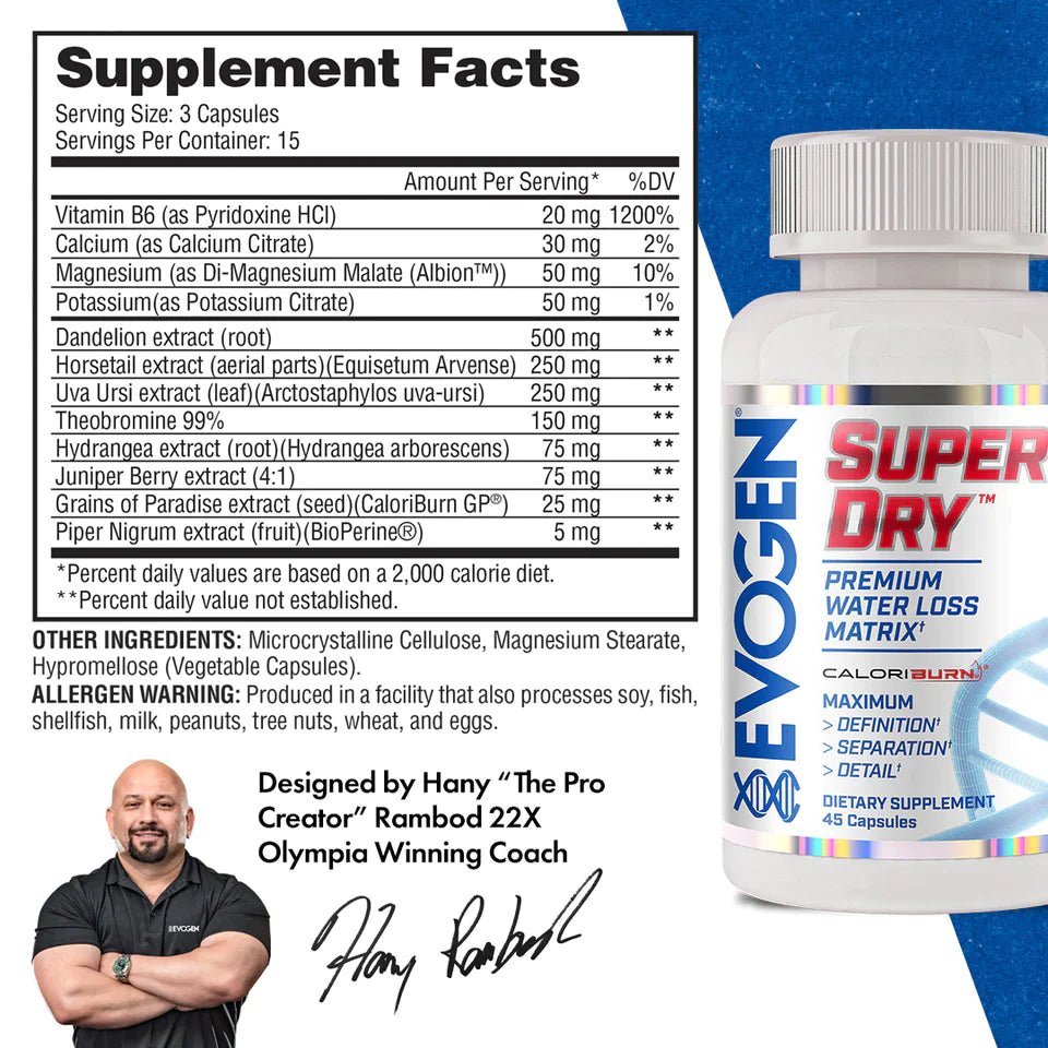 EVOGEN SUPER DRY - PREMIUM WATER LOSS MATRIX - MRM - BODY